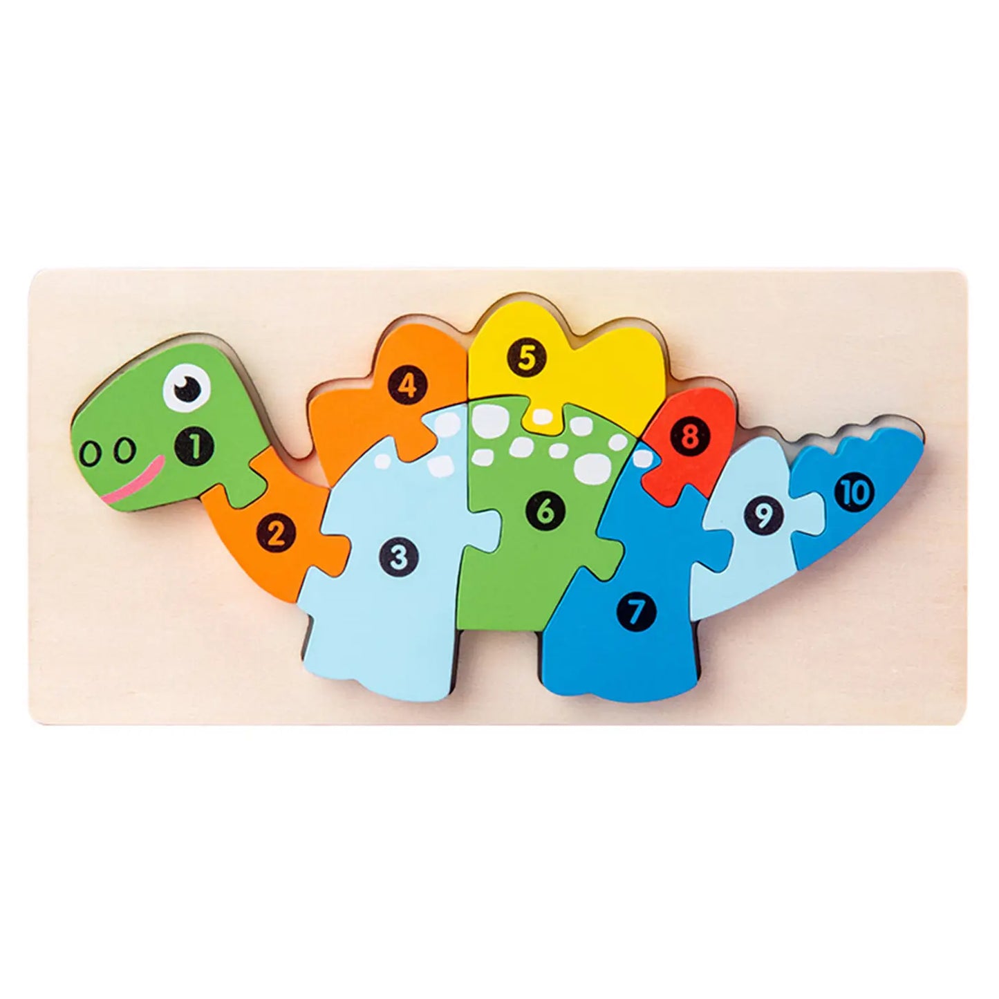 JSBlueRidge Toys - Dinosaur, Crocodile Giraffe, Numbered Puzzles Toy Stocking Stuffers Kids Toys
