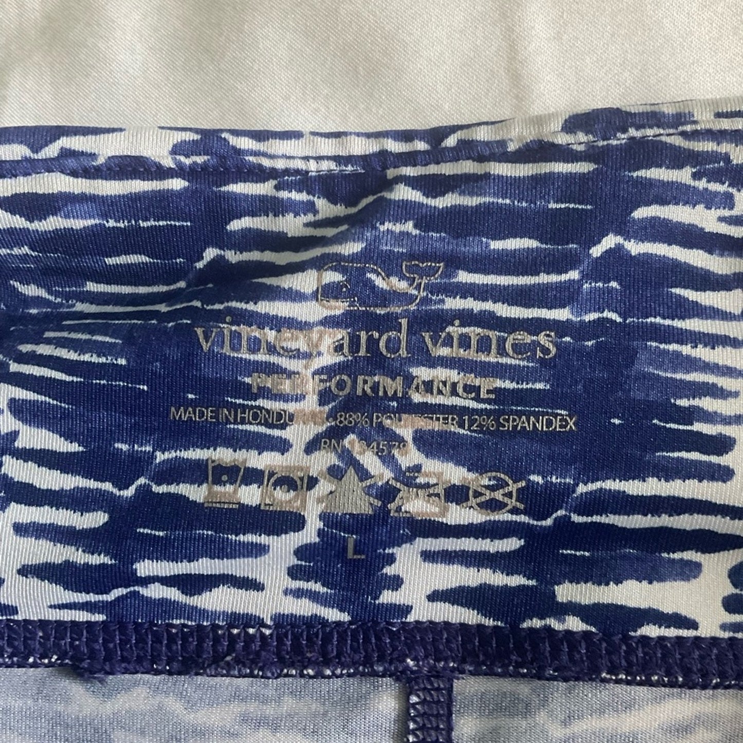 Vineyard Vines Blue and White Patterned Yoga/athletic Pants