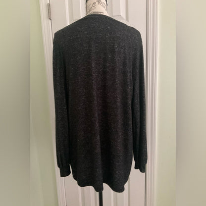 Perfect Peach Classic Black Sweater