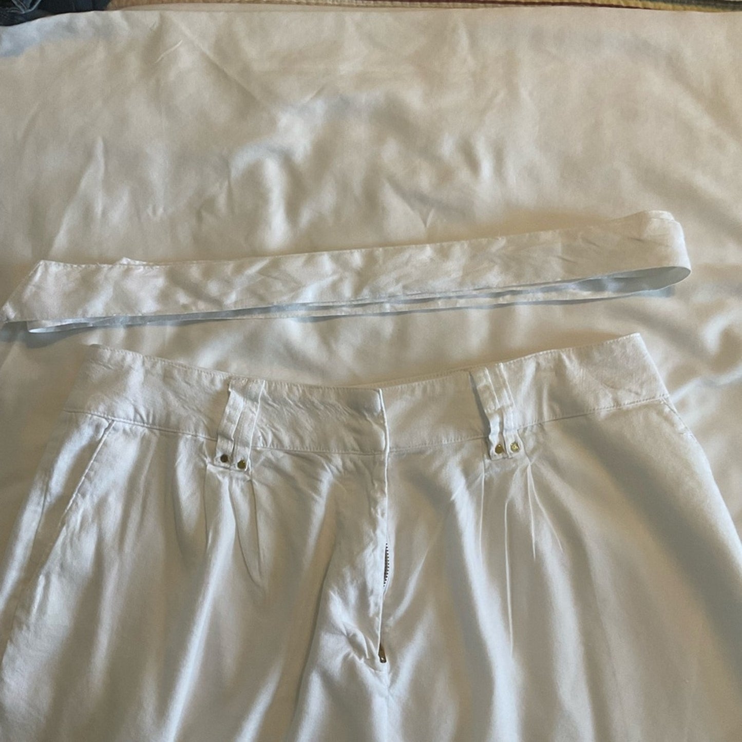 I.N.C International Concepts White High Waist Women's Shorts