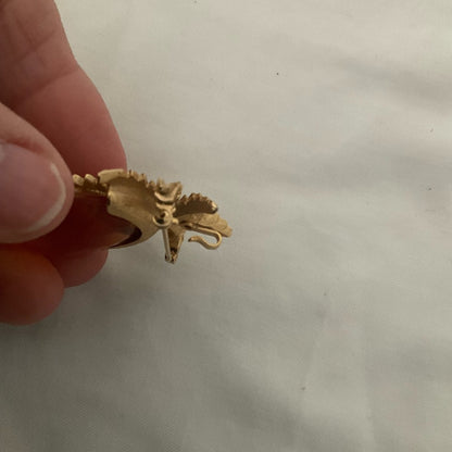 Sarah Coventry Gold and Amber Brooch/Pendant
