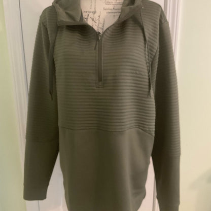 Apana Olive Green Pullover Hoodie