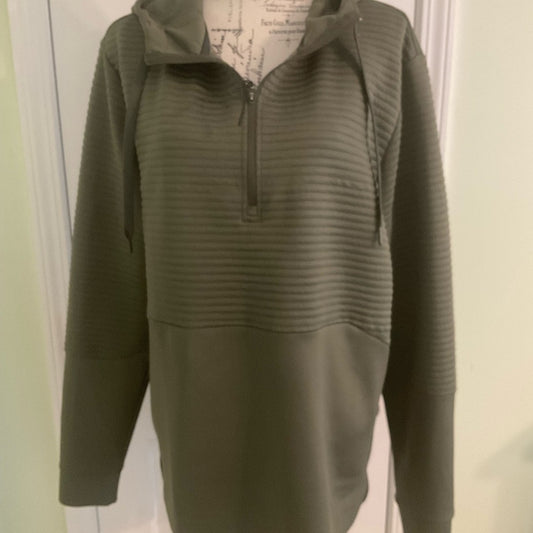 Apana Olive Green Pullover Hoodie