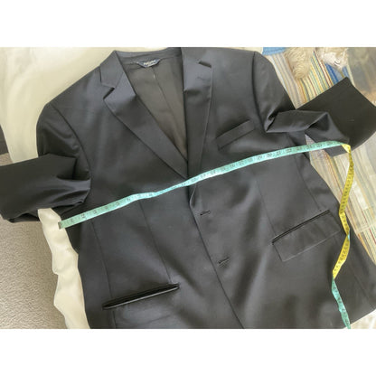 Joseph & Feiss Trio Mens Blazer 48S Black 100% Wool