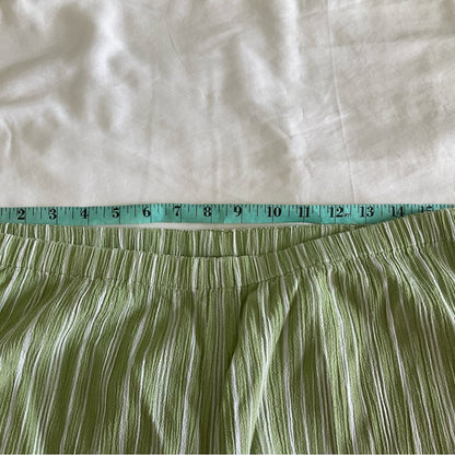 Chicos pants - Green and White Striped