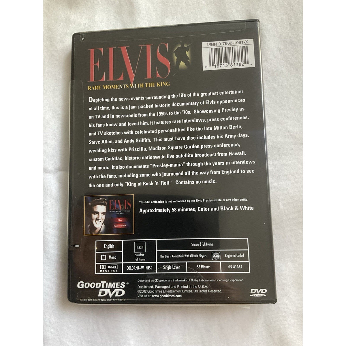 Elvis - Rare Moments With the King (DVD, 2002) Brand New Sealed