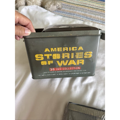 America Stories of War (DVD, 2008, 36-Disc Set, Collectors Tin) *Brand New*