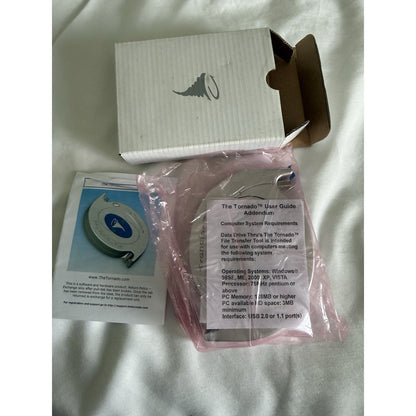 The Tornado USB-A to USB-A Data Transfer Adapter, Retractable 6 ft Silver