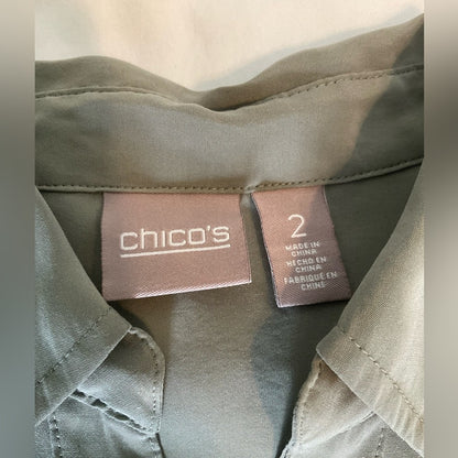 Chico’s Button down long sleeve blouse