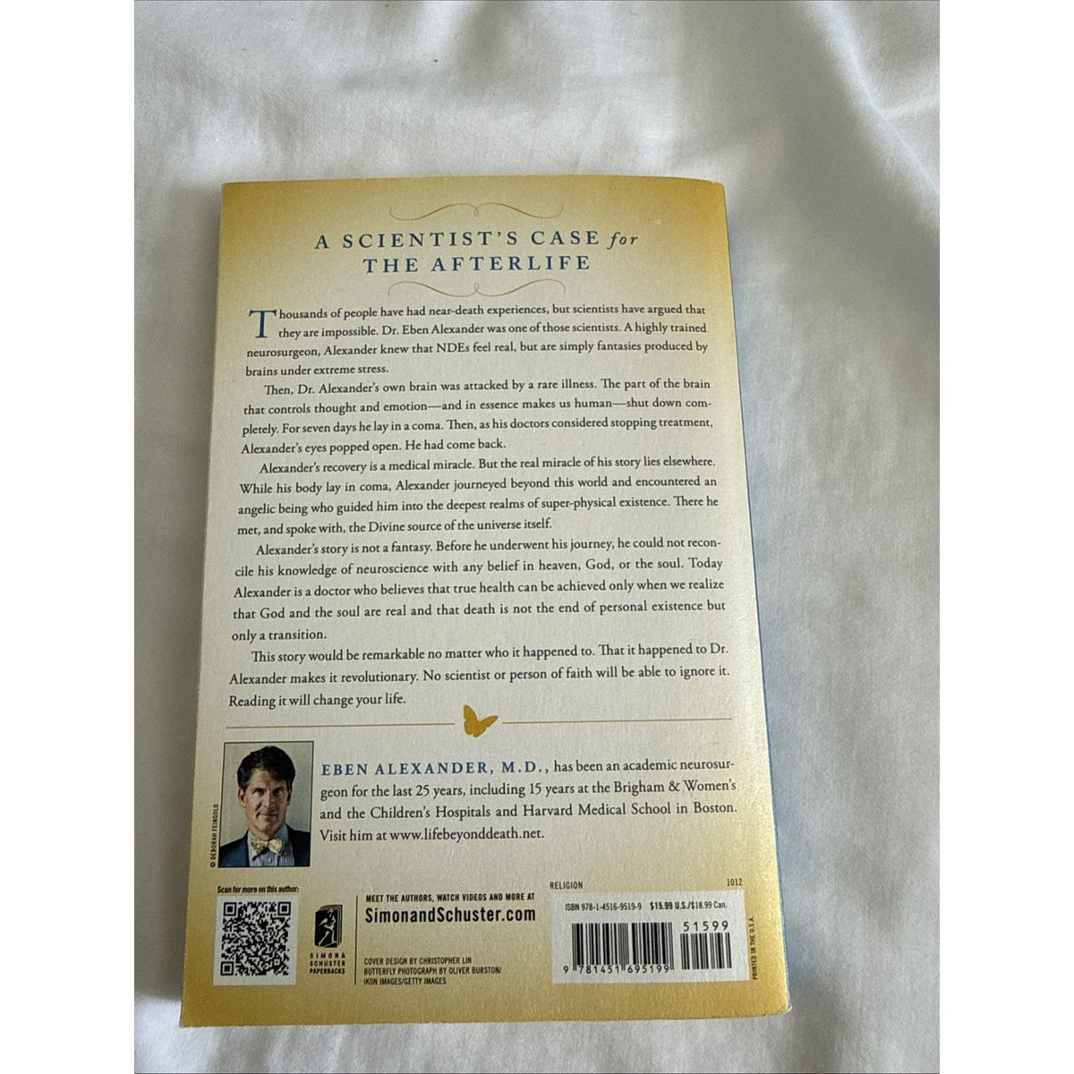 Proof of Heaven Eben Alexander M.D. 2012 Trade Paperback Near-Death Experience