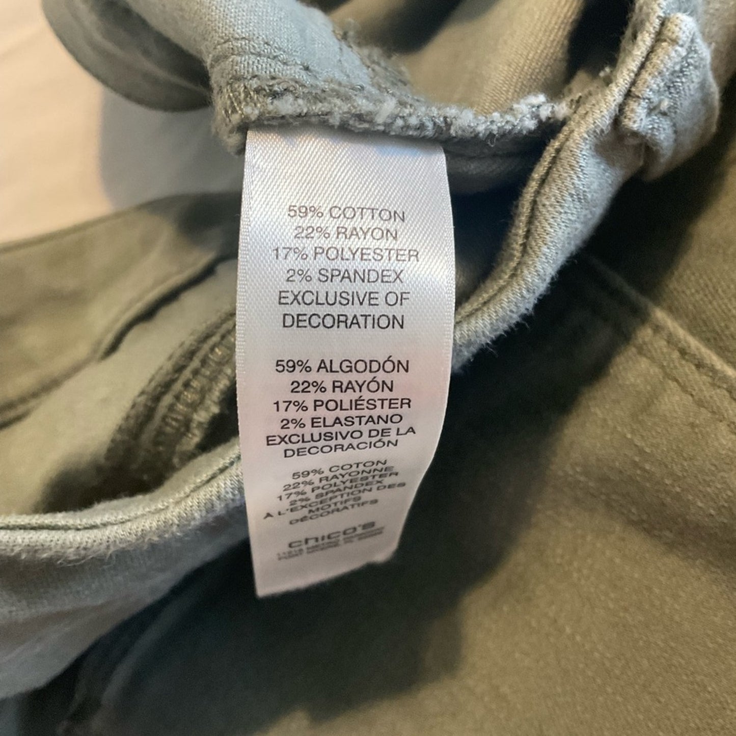 Chico's Olive Ankle Pants