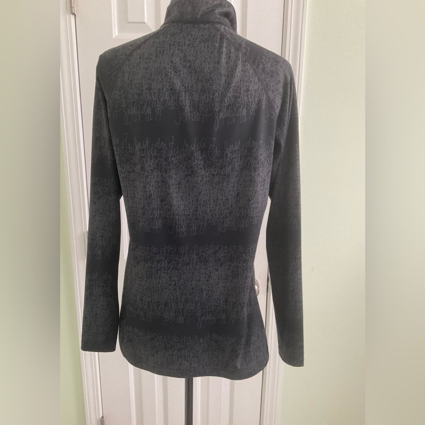 Nike Black and Gray Women's Athletic top