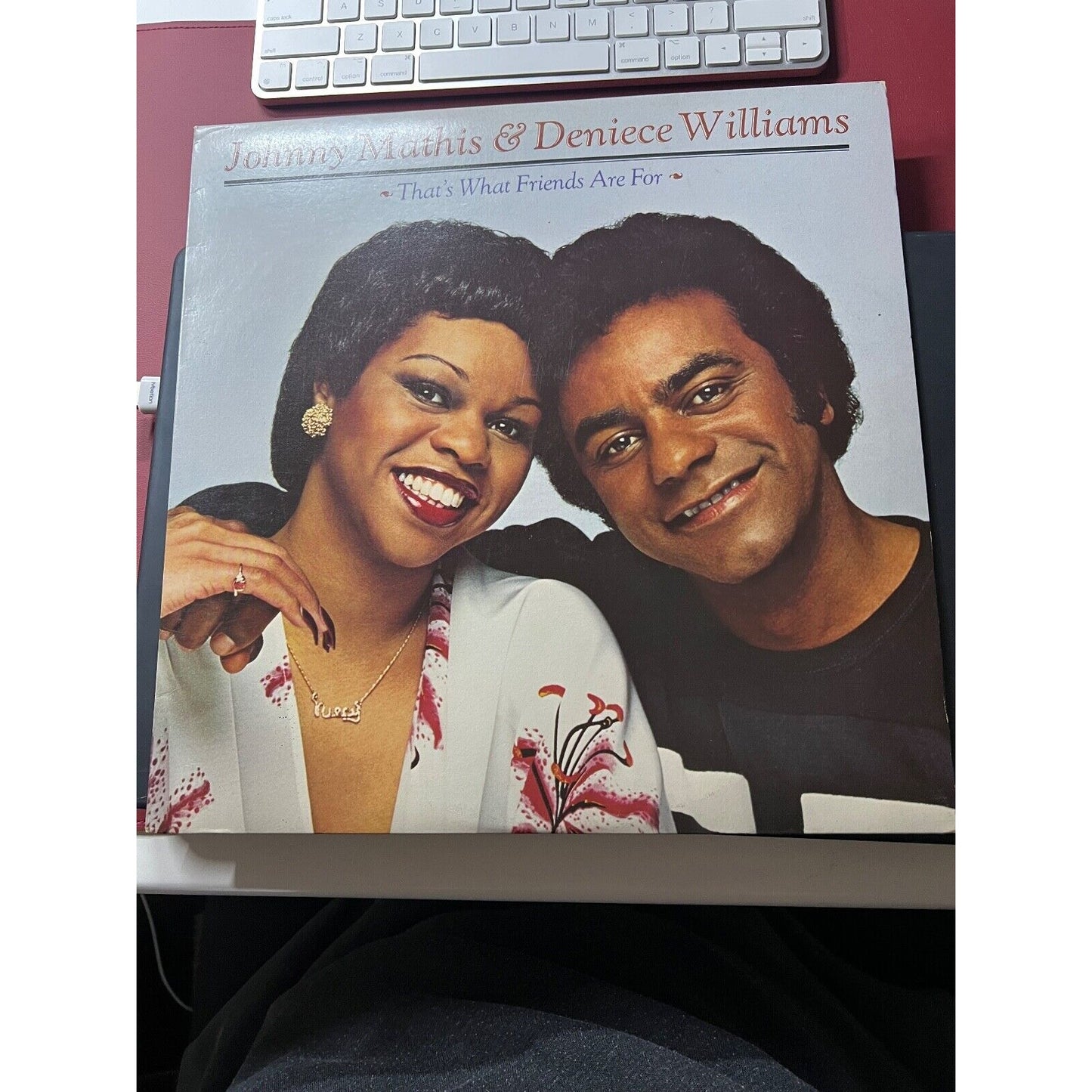 Johnny Mathis Denise Williams That's What Friends Are For Columbia 33rpm VINYL