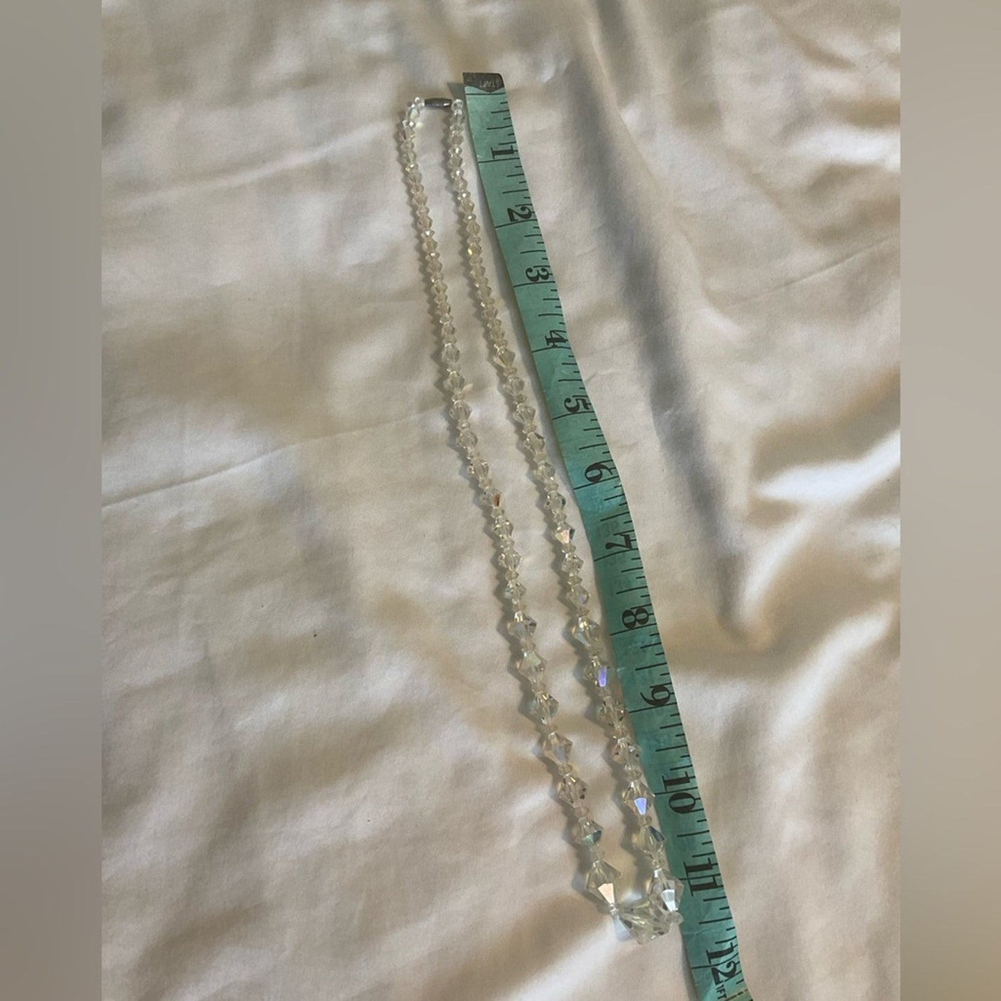 Vintage Dazzling Acrylic clear Necklace