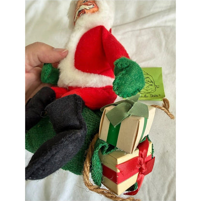 Annalee Dolls Santa ornament with gifts Santa Christmas