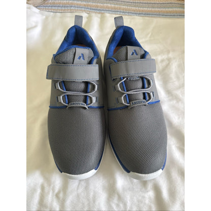 Anodyne Men's Gray and Blue Comfort Lace-strap Sneakers