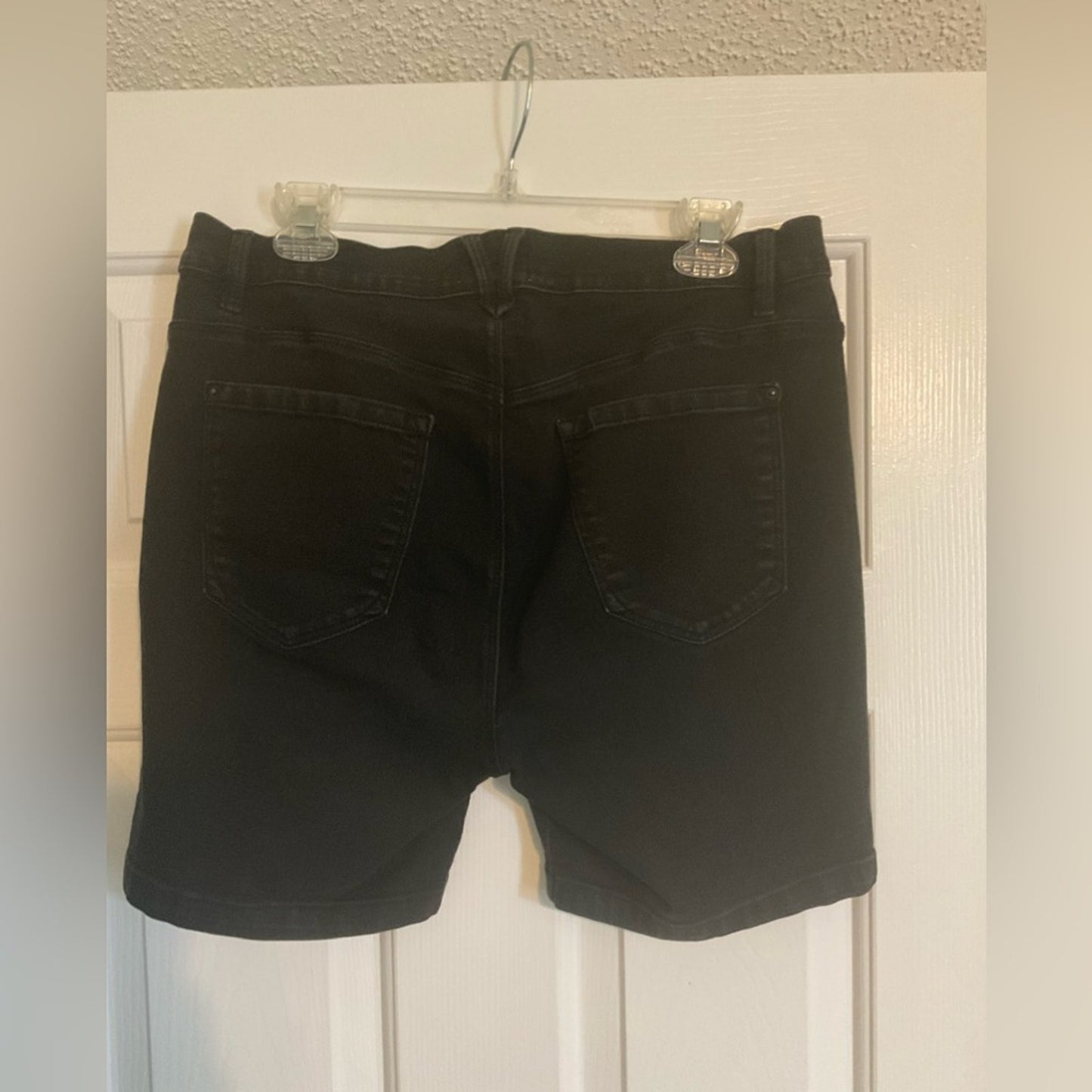 Curve Appeal Women's Black Denim Jean Shorts