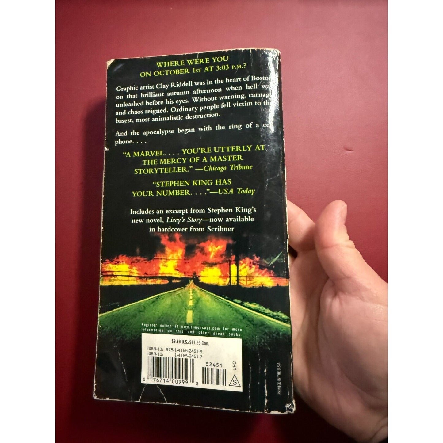 Cell: Your Number Is Up! Stephen King - 2006 Paperback