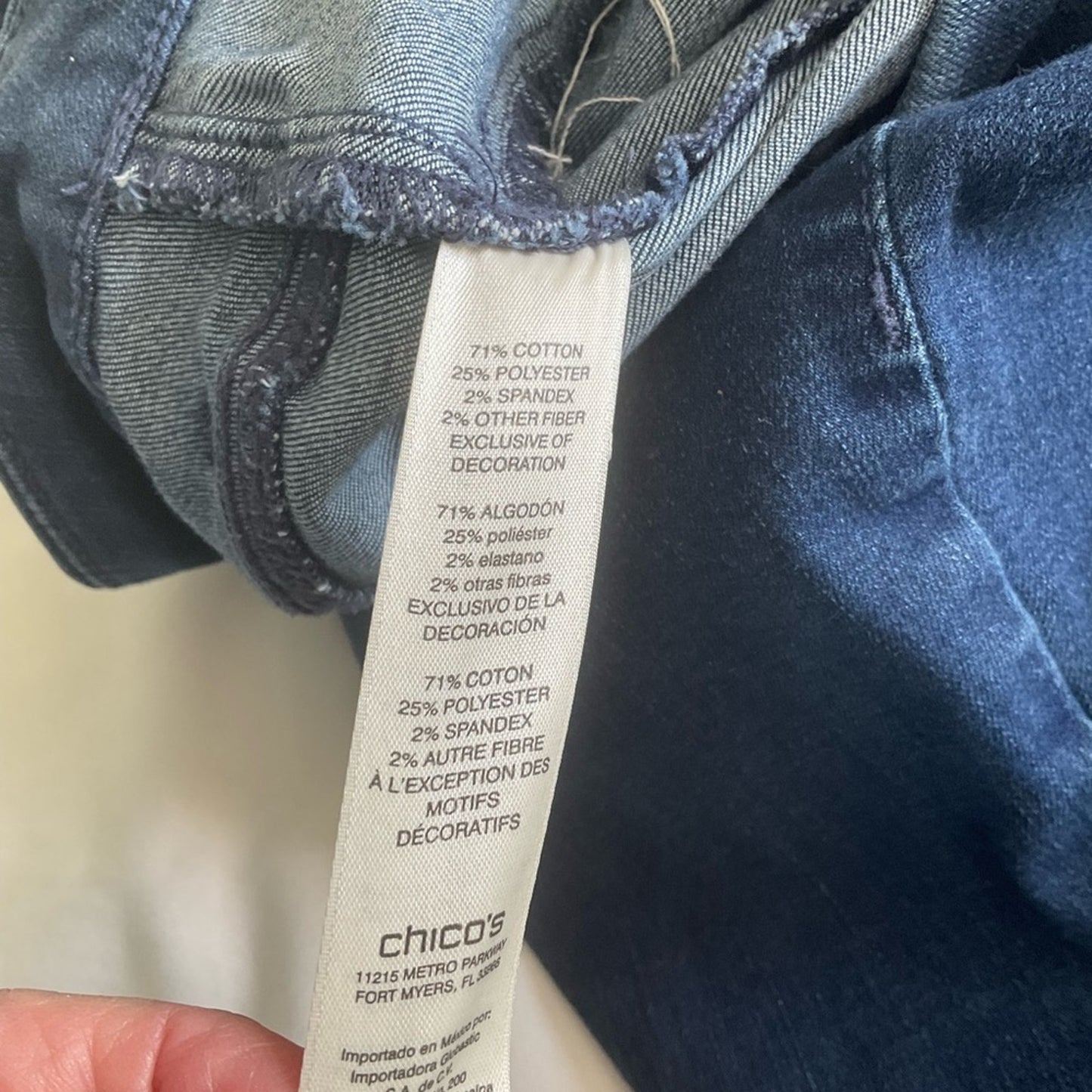 Chico's Deep Indigo Denim Pants