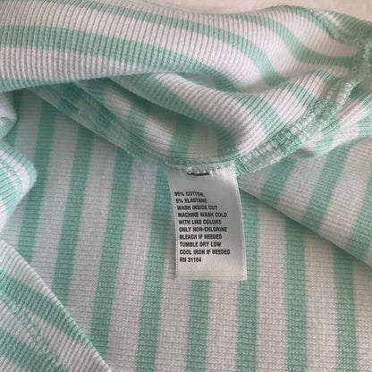 Crown & Ivy Mint Green Striped Top