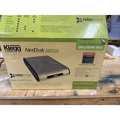 NEW - Ximeta NetDisk Mega 250Gb External Hard Drive with NDAS - Ethernet and USB