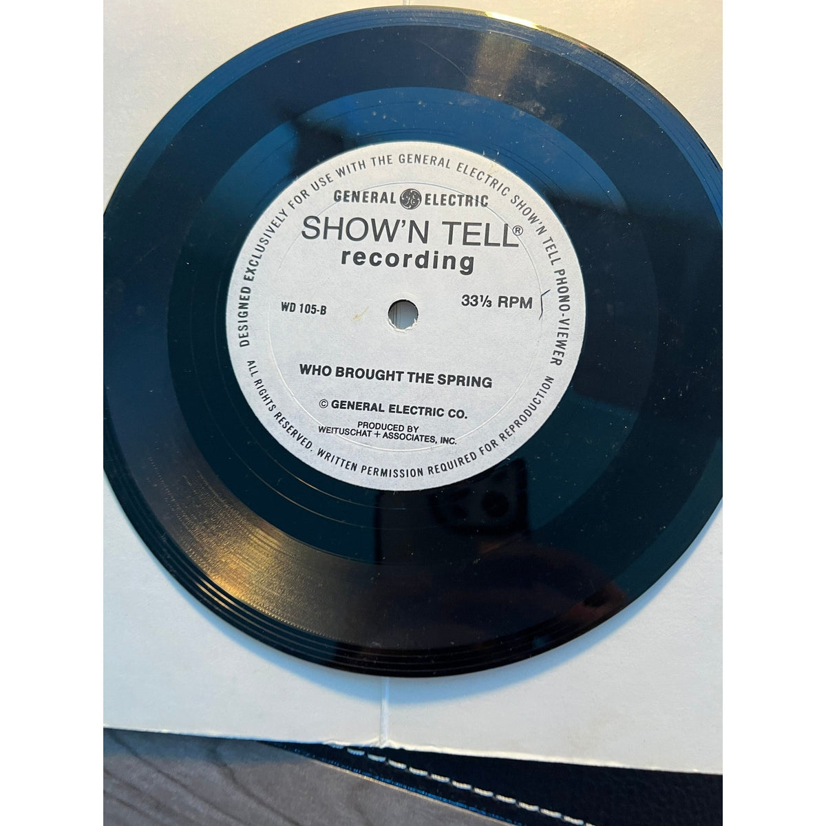 Show'N Tell Picturesound Program Snow White WD 105 Vinyl LP Record