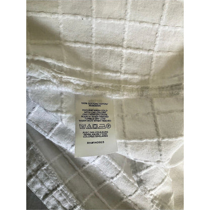 LOFT Checkered texture Cotton Blouse