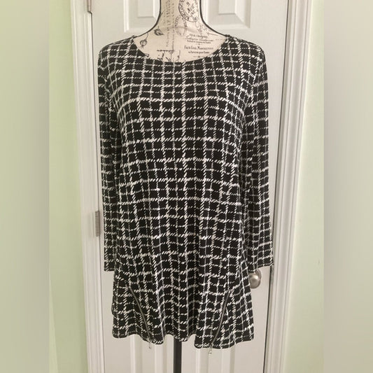 Rafaella Black and White Checked look Tunic