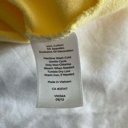 Talbots Yellow Polo Style Shirt