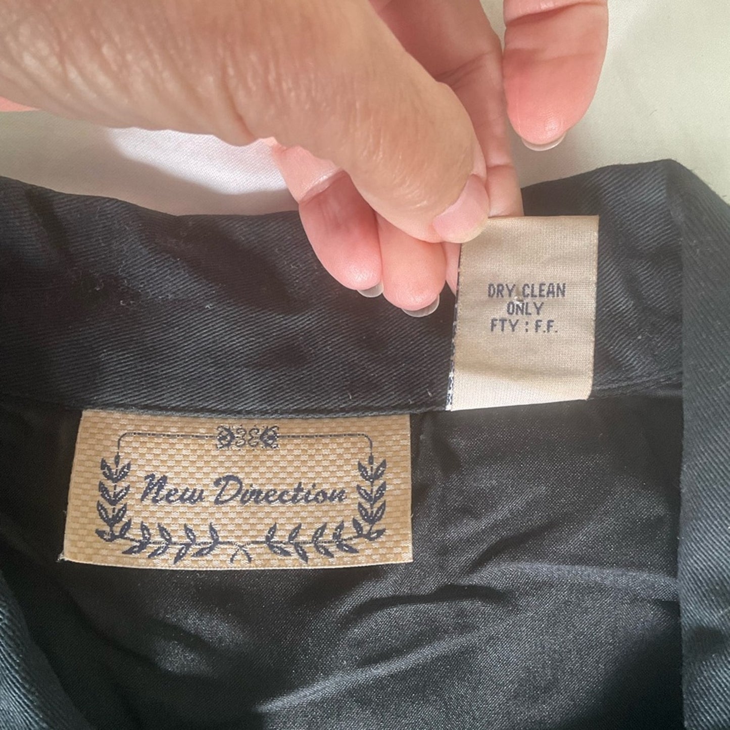 New Direction Black Jacket with Palm Embroidery