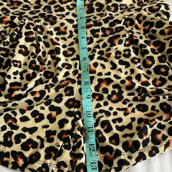 New Mix leopard print shorts