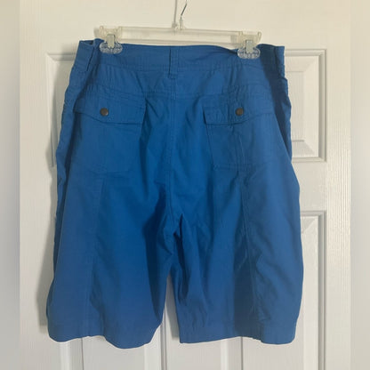 Kim Rogers Blue Bermuda Shorts Relaxed Fit