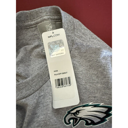 Men's Team Apparel NFL Philadelphia Eagles Go Birds Gray Playoff 2022 T Shirt M