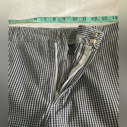 Sag Harbor Black and White Checkered Ankle Pants