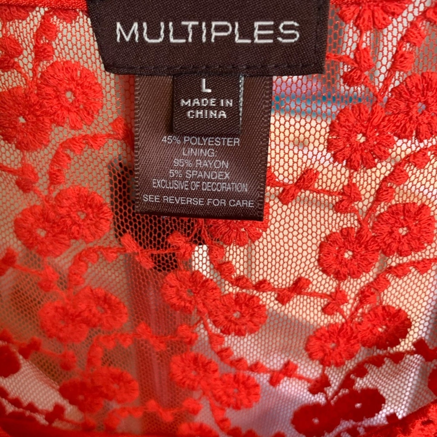 Multiples Orange tunic top - Brand new