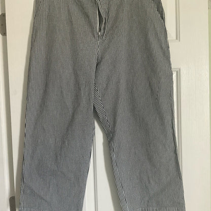 Sag Harbor Black and White Checkered Ankle Pants