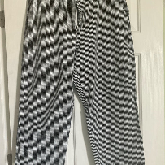 Sag Harbor Black and White Checkered Ankle Pants