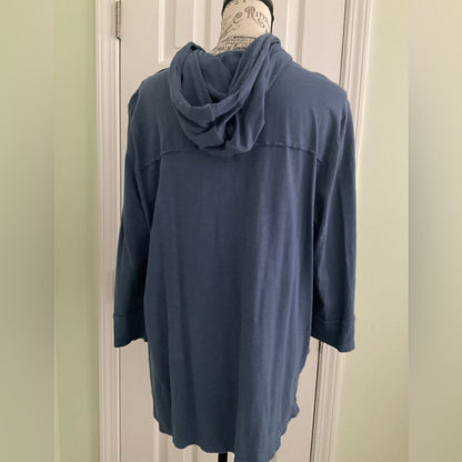 Erin London Blue Hooded pullover