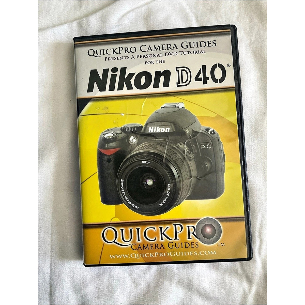 QuickPro Nikon D40 Camera Guide DVD Like New