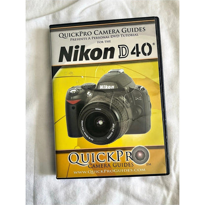 QuickPro Nikon D40 Camera Guide DVD Like New