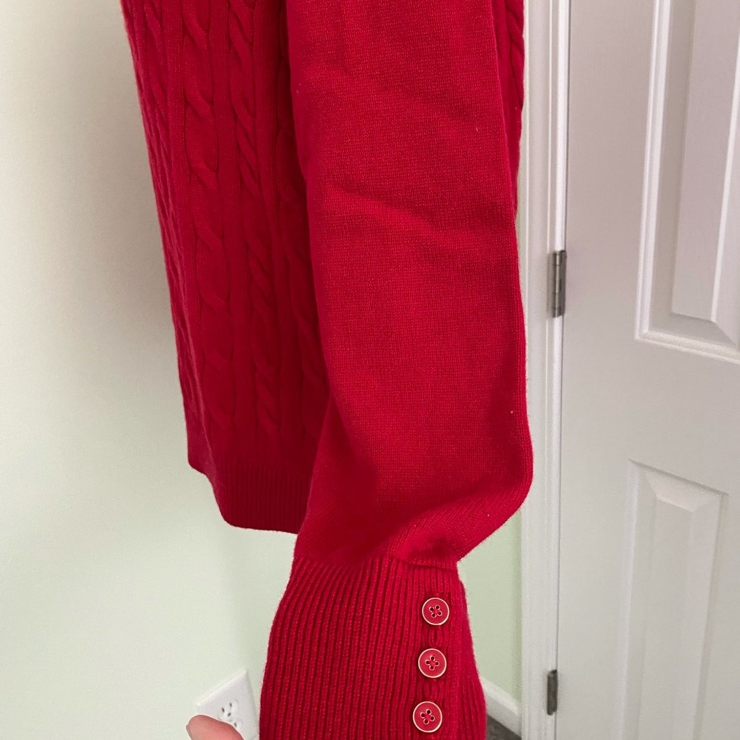 Talbots Red Crew Neck sweater