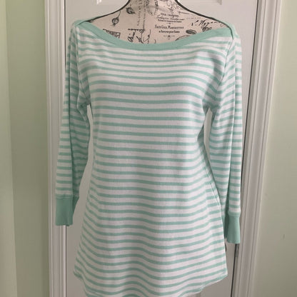 Crown & Ivy Mint Green Striped Top
