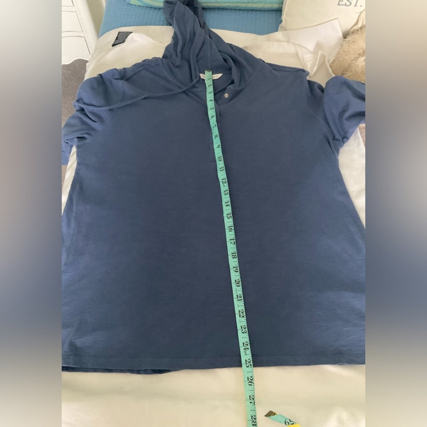 Erin London Blue Hooded pullover