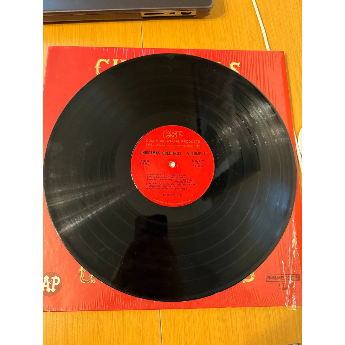 A&P Christmas Greetings Vol. 4 Vinyl LP - AS 11987 Columbia 1973 - VG+ / VG+