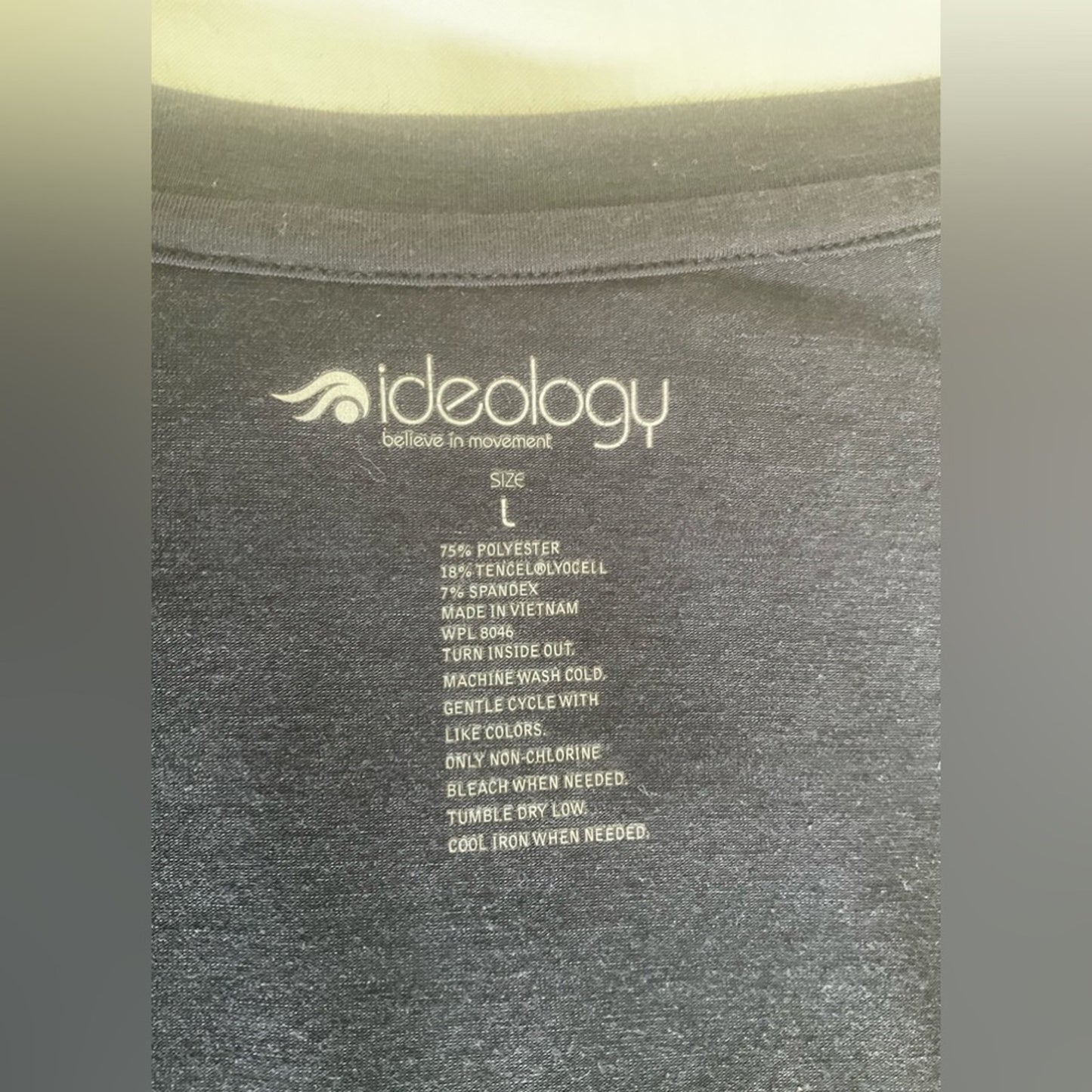 Ideology Black Graphic V-Neck Tee