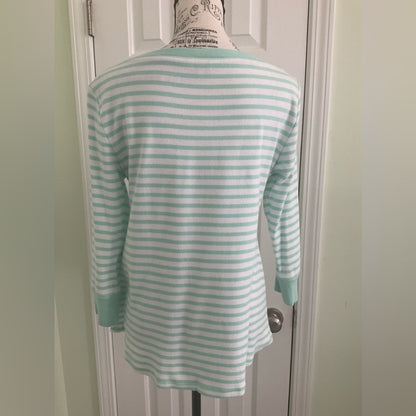 Crown & Ivy Mint Green Striped Top