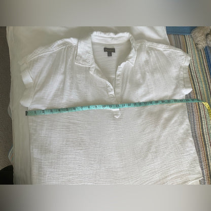 Style & Co. White Textured Blouse