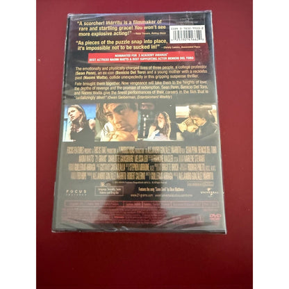 21 Grams Movie (DVD).Sean Penn Benicio Del Toro & Naomi Watts.New