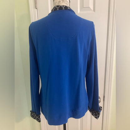 Crown & Ivy Women's Blue Long Sleeve Top