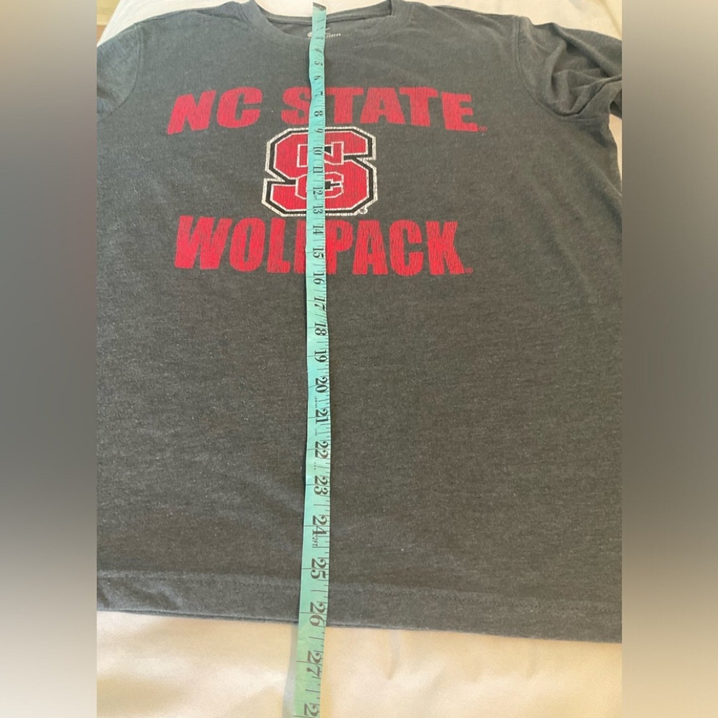 N.C. State Long sleeve t- shirt in dark gray with red lettering